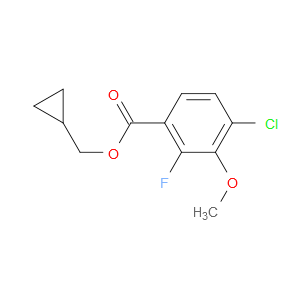 cyclopropylmethyl 4-chloro-2-fluoro-3-methoxybenzoate