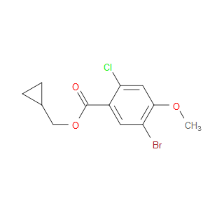 cyclopropylmethyl 5-bromo-2-chloro-4-methoxybenzoate