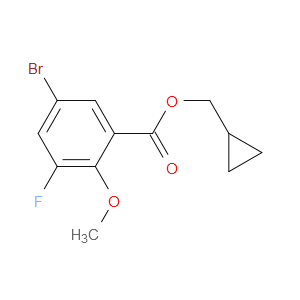 cyclopropylmethyl 5-bromo-3-fluoro-2-methoxybenzoate
