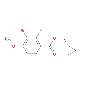 cyclopropylmethyl 3-bromo-2-fluoro-4-methoxybenzoate