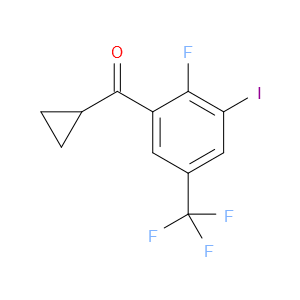 cyclopropyl(2-fluoro-3-iodo-5-(trifluoromethyl)phenyl)methanone