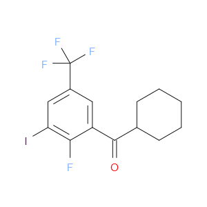 cyclohexyl(2-fluoro-3-iodo-5-(trifluoromethyl)phenyl)methanone