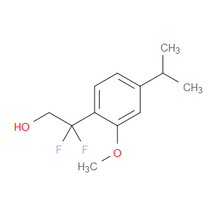β,β-Difluoro-2-methoxy-4-(1-methylethyl)benzeneethanol