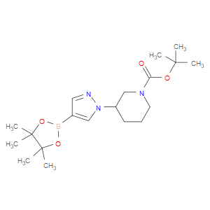 tert-Butyl 3-(4-(4,4,5,5-tetramethyl-1,3,2-dioxaborolan-2-yl)-1h-pyrazol-1-yl)piperidine-1-carboxylate