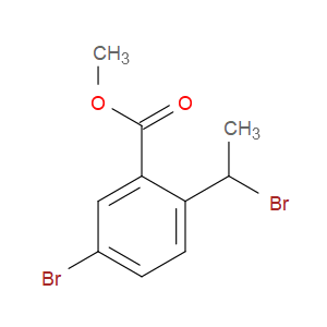 Benzoic acid, 5-bromo-2-(1-bromoethyl)-, methyl ester