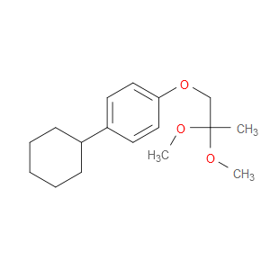 Benzene, 1-cyclohexyl-4-(2,2-dimethoxypropoxy)-