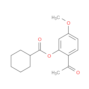 2-Acetyl-5-methoxyphenyl cyclohexanecarboxylate