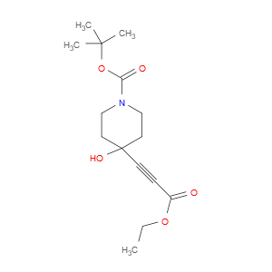 tert-butyl 4-(3-ethoxy-3-oxoprop-1-yn-1-yl)-4-hydroxypiperidine-1-carboxylate