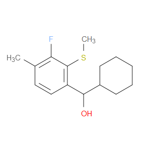 cyclohexyl(3-fluoro-4-methyl-2-(methylthio)phenyl)methanol