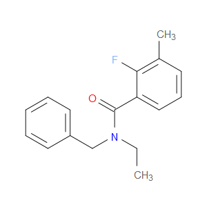 N-Ethyl-2-fluoro-3-methyl-N-(phenylmethyl)benzamide