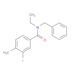 N-Ethyl-3-fluoro-4-methyl-N-(phenylmethyl)benzamide