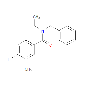 N-Ethyl-4-fluoro-3-methyl-N-(phenylmethyl)benzamide
