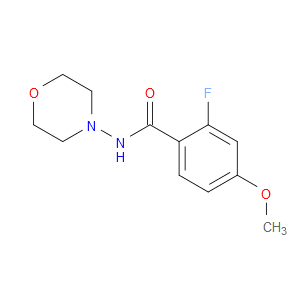 2-Fluoro-4-methoxy-N-4-morpholinylbenzamide