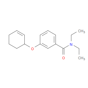 Benzamide, 3-(2-cyclohexen-1-yloxy)-N,N-diethyl-