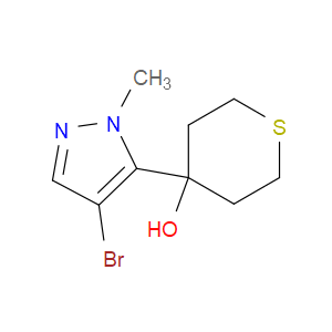 4-(4-Bromo-1-methyl-1H-pyrazol-5-yl)tetrahydro-2H-thiopyran-4-ol