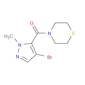 (4-Bromo-1-methyl-1H-pyrazol-5-yl)-4-thiomorpholinylmethanone