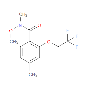 N-methoxy-N,4-dimethyl-2-(2,2,2-trifluoroethoxy)benzamide