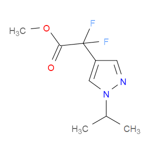 methyl 2,2-difluoro-2-(1-isopropyl-1H-pyrazol-4-yl)acetate