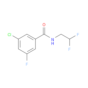 Benzamide, 3-chloro-N-(2,2-difluoroethyl)-5-fluoro-