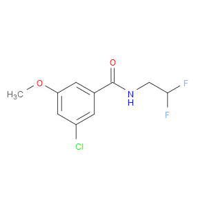 Benzamide, 3-chloro-N-(2,2-difluoroethyl)-5-methoxy-