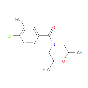Methanone, (4-chloro-3-methylphenyl)(2,6-dimethyl-4-morpholinyl)-