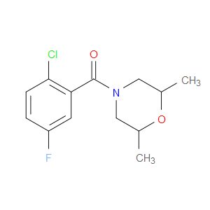 Methanone, (2-chloro-5-fluorophenyl)(2,6-dimethyl-4-morpholinyl)-