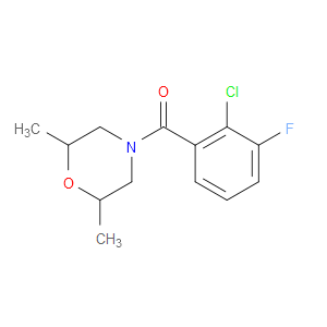 Methanone, (2-chloro-3-fluorophenyl)(2,6-dimethyl-4-morpholinyl)-