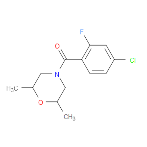 Methanone, (4-chloro-2-fluorophenyl)(2,6-dimethyl-4-morpholinyl)-