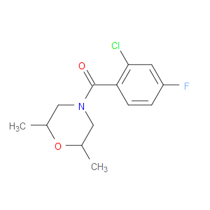 (2-Chloro-4-fluorophenyl)(2,6-dimethyl-4-morpholinyl)methanone