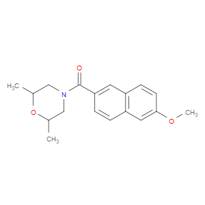 Methanone, (2,6-dimethyl-4-morpholinyl)(6-methoxy-2-naphthalenyl)-