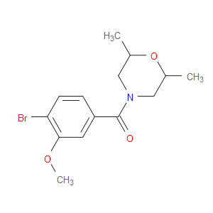 Methanone, (4-bromo-3-methoxyphenyl)(2,6-dimethyl-4-morpholinyl)-