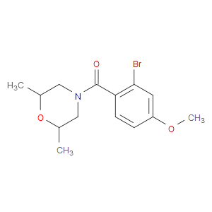 Methanone, (2-bromo-4-methoxyphenyl)(2,6-dimethyl-4-morpholinyl)-