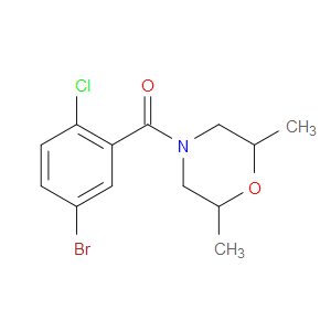 (5-Bromo-2-chlorophenyl)(2,6-dimethyl-4-morpholinyl)methanone
