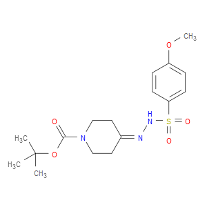 tert-butyl 4-(2-((4-methoxyphenyl)sulfonyl)hydrazono)piperidine-1-carboxylate