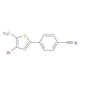 4-(4-Bromo-5-methyl-2-thienyl)benzonitrile