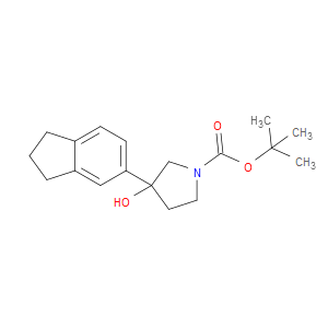 tert-butyl 3-(2,3-dihydro-1H-inden-5-yl)-3-hydroxypyrrolidine-1-carboxylate