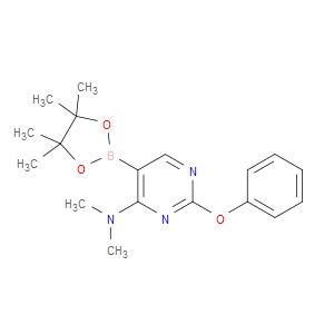 N,N-dimethyl-2-phenoxy-5-(4,4,5,5-tetramethyl-1,3,2-dioxaborolan-2-yl)pyrimidin-4-amine
