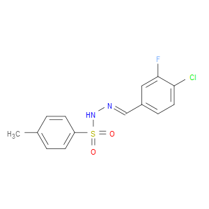 N'-(4-chloro-3-fluorobenzylidene)-4-methylbenzenesulfonohydrazide