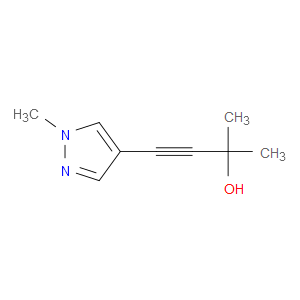 3-Butyn-2-ol, 2-methyl-4-(1-methyl-1H-pyrazol-4-yl)-