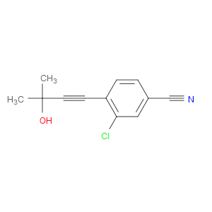 3-Chloro-4-(3-hydroxy-3-methyl-1-butyn-1-yl)benzonitrile