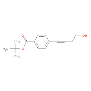 Benzoic acid, 4-(4-hydroxy-1-butyn-1-yl)-, 1,1-dimethylethyl ester