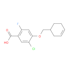 Benzoic acid, 5-chloro-4-(3-cyclohexen-1-ylmethoxy)-2-fluoro-