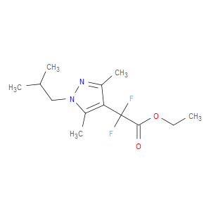 Ethyl α,α-difluoro-3,5-dimethyl-1-(2-methylpropyl)-1H-pyrazole-4-acetate