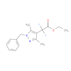 Ethyl α,α-difluoro-3,5-dimethyl-1-(phenylmethyl)-1H-pyrazole-4-acetate