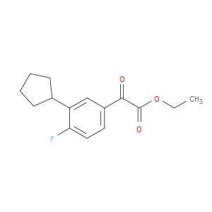 ethyl 2-(3-cyclopentyl-4-fluorophenyl)-2-oxoacetate