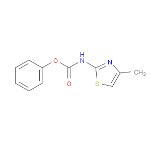 Carbamic acid, N-(4-methyl-2-thiazolyl)-, phenyl ester