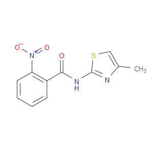 N-(4-methylthiazol-2-yl)-2-nitrobenzamide