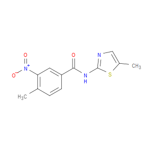 4-methyl-N-(5-methylthiazol-2-yl)-3-nitrobenzamide