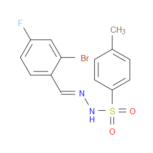 N'-(2-bromo-4-fluorobenzylidene)-4-methylbenzenesulfonohydrazide