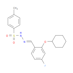 N'-(2-(cyclohexyloxy)-4-fluorobenzylidene)-4-methylbenzenesulfonohydrazide